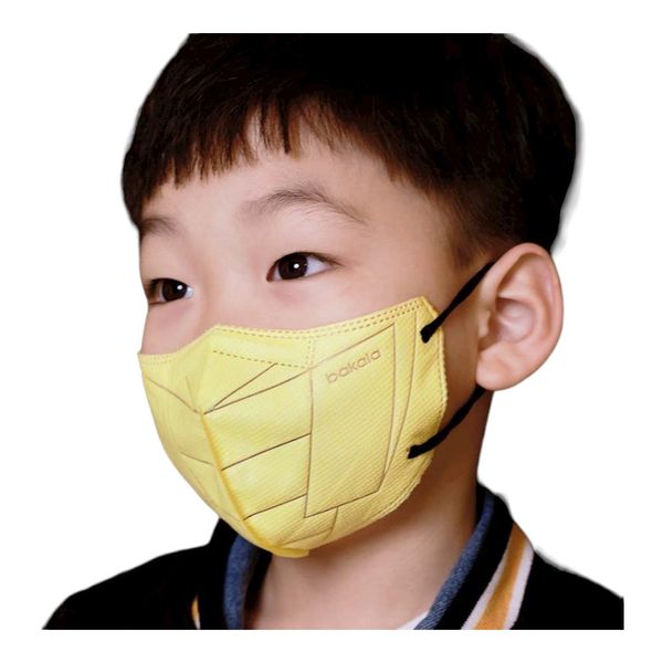 Маска защитная детская респиратор Bakala KN95 FFP2 для ребенка 3-10 лет супергерой Желтый 1577167653 фото